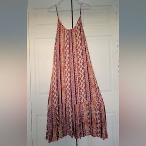 Maurices floral floor-Length Tiered Ruffled Sundress